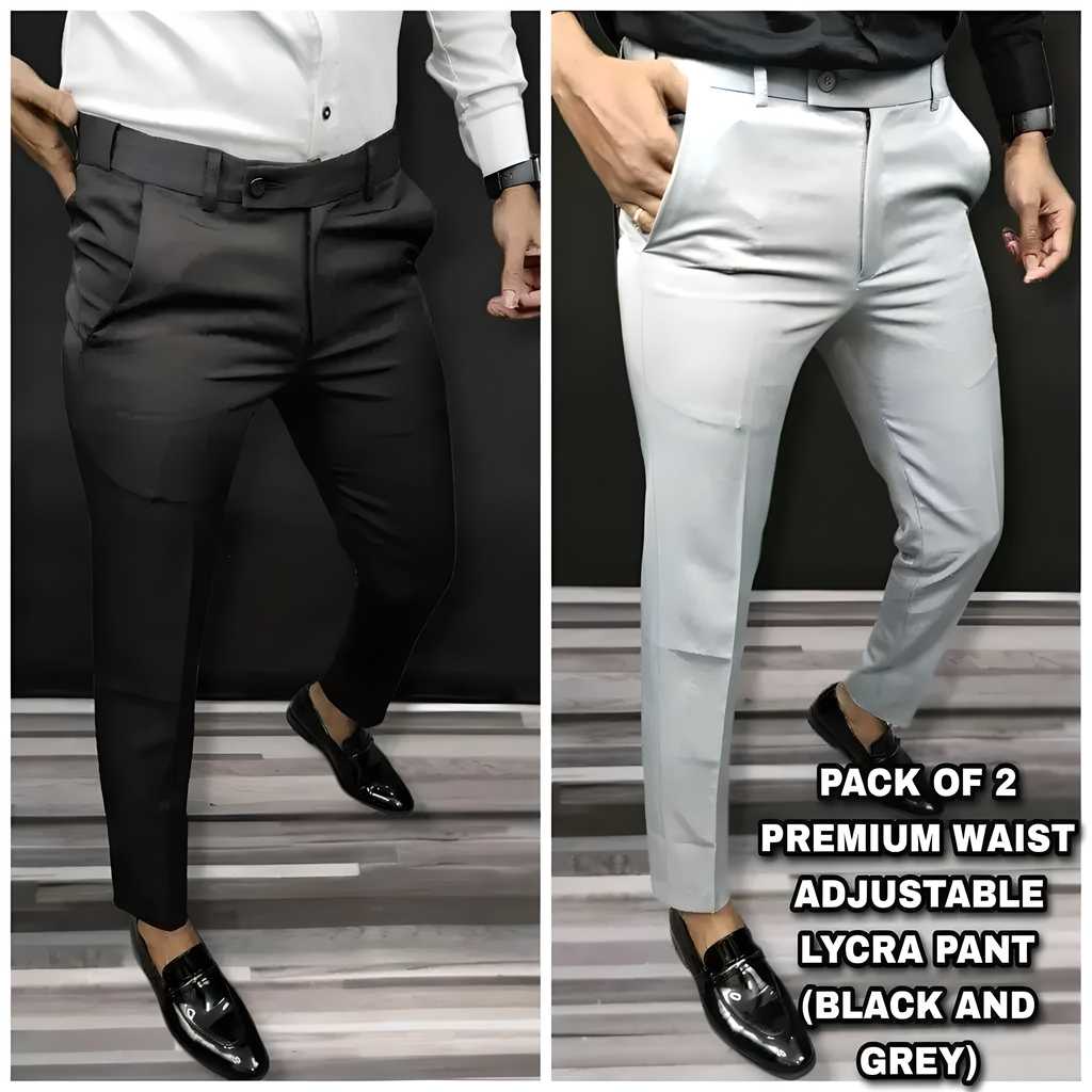 Premium Waist Adjustable Lycra Men's Trouser