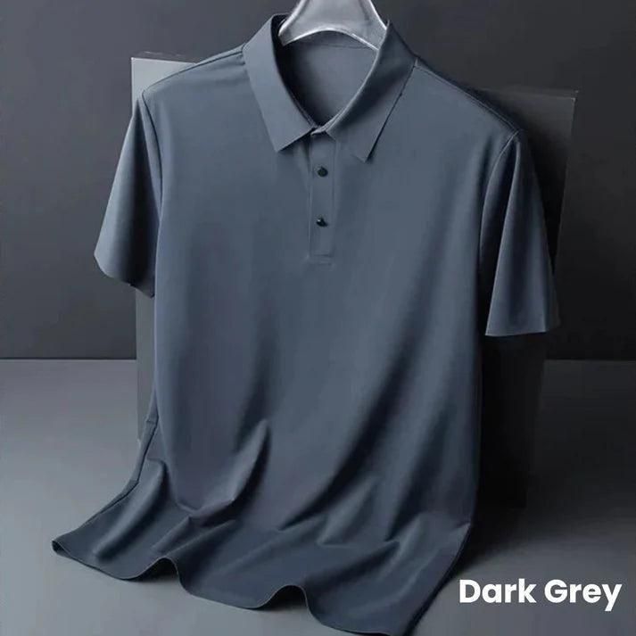 Poly Matte Solid Half Sleeves Mens Polo T-Shirt