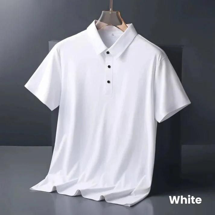 Poly Matte Solid Half Sleeves Mens Polo T-Shirt